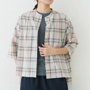 衬衫 棉 7分袖 春夏