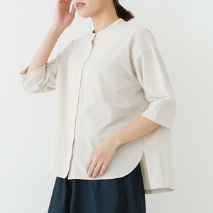 衬衫 立领 棉 纱布 7分袖 春夏