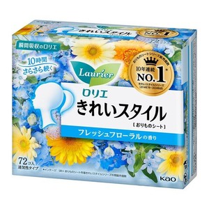 ロリエ　きれいスタイル　おりものシート　フレッシュフローラルの香り 72個入り