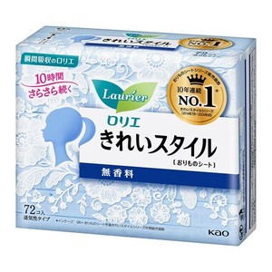 ロリエ　きれいスタイル　おりものシート　無香料 72個入り