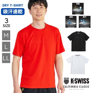【K-SWISS】ワッフルプリントクルーTシャツ