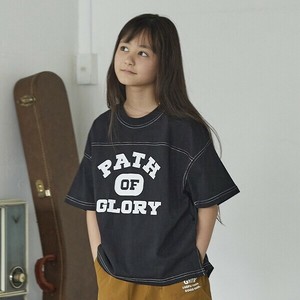 【25SS新作】PATH フットボール Tシャツ　バックプリント　カジュアルT　兄弟コーデ　姉妹コーデ