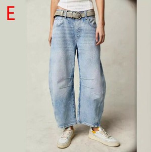 デニムパンツ 無地 ゆったり 快適 レディース ファッション   BQ6940