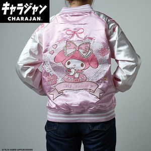 サンリオ マイメロディ レースピンクローズ スカジャン(L)　アウター　レディース　メンズ