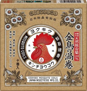 人気のクリスマスアイテムがいっぱい！ 金鳥の渦巻Vローズの香り10巻 【 殺虫剤・ハエ・蚊 】の商品 殺虫剤