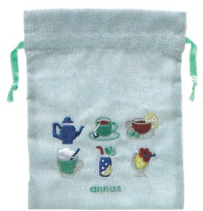 【2025春夏新作】【刺繍文具】【annas・アンナス】刺繍ミニ巾着　ドリンク　F130-41