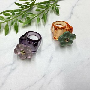 Rhinestone Ring Design Flower Rings Flowers Clear