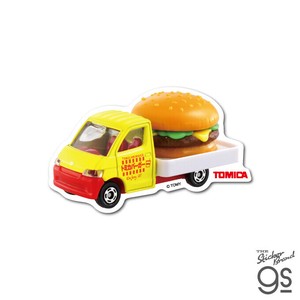 トミカ ダイカットステッカー トヨタ タウンエース ハンバーガーカー TOMICA 車 働く乗り物 グッズ TOMY003