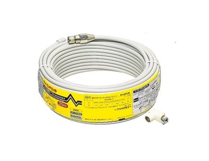 マスプロ電工　BS・CS用 低損失75Ω接続ケーブル20m (4Cケーブル)　S4C20MA(H)-P