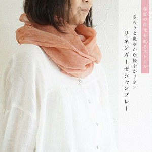 【BR1790】　リネンガーゼシャンブレー・サークルストール