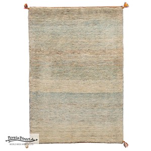 ギャッベ　ペルシャ　イラン　オーガニックウール　絨毯　ラグ　玄関マットL (約60×90cm）G1655　65×94cm