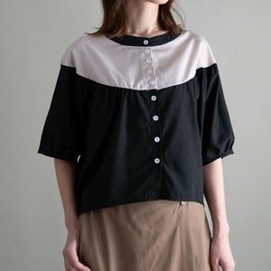 バイカラーゆったり袖ドルマンTシャツ・トップス【新作】