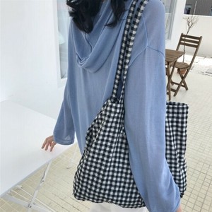 Tote Bag Check Pattern Ladies fashion
