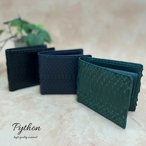 お買い得‼【パイソン　二つ折り財布】開運財布 金運財布 福財布