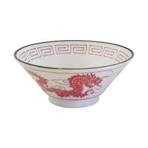 Donburi Bowl Red Retro Made in Japan
