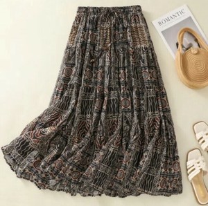 Skirt Ladies fashion Floral Pattern Summer