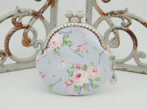 化妆包 蓝色 口金包