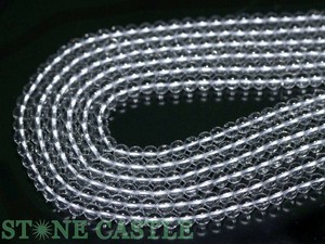 【丸ビーズ】人工水晶 (A) 6mm 【天然石 パワーストーン】