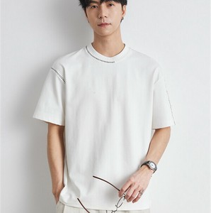 P20619 2025春秋新作 欧米風 カジュアル トップス Tシャツ  半袖 メンズ 男