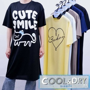 Casual Dress Absorbent Quick-Drying Cat Summer Short Sleeve 7-colors