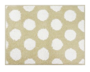 オカトー　sofmore　バスマット　ドット　45×60cm　ベージュ