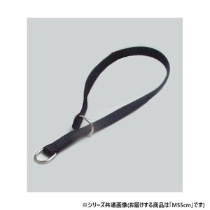 プロ用訓練リード　フラットンカラー　M55cm　黒 030810