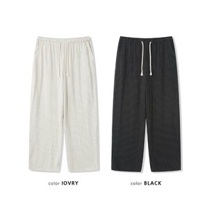 【2025春夏新作】リネンストライプワイドパンツ