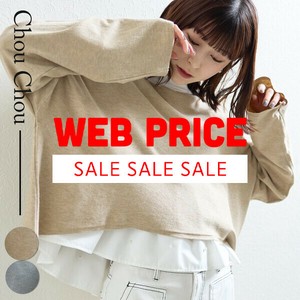 【WEB限定価格】再入荷 2025人気　ショート丈　ニットソー　 chouchou東京