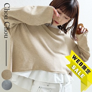 【WEB限定価格】再入荷 2025人気　ショート丈　ニットソー　 chouchou東京