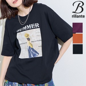 SALE★黒のみ　ロゴ プリント Tシャツ  新作2025ss春夏　BRILLANTE東京（195739）