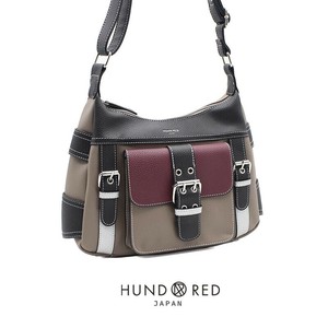 (HUND RED)ベルトデザインショルダーバッグ　レディース カジュアル Y2K