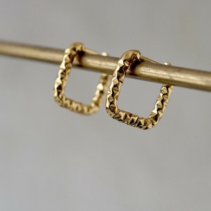 Pierced Earringss Stainless Steel Square