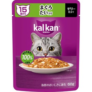 ［マースジャパン］カルカン パウチ 15歳から まぐろ たい入り 60g