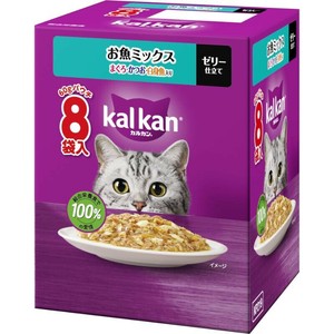 ［マースジャパン］カルカン パウチ お魚ミックス まぐろ・かつお・白身魚入り 60g×8袋パック