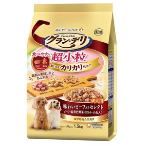 ［ユニ・チャーム］グラン・デリ カリカリ仕立て 成犬用 食べやすい超小粒 1.5kg