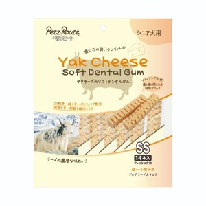 ［ペッツルート］ヤクチーズのソフトデンタルガム SS シニア犬用 14本