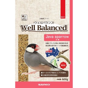 ［三晃商会］ウェルバランス 文鳥 600g
