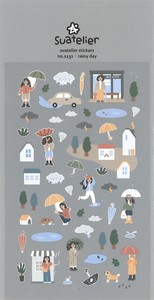スワテリエ　ステッカー　Rainy day　1132