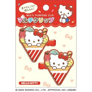 ■2025SS　新作■　サンリオキャラクターズ　スイーツデコマルチクリップ　ハローキティ