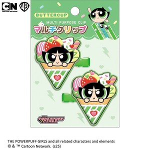 ■2025SS　新作■　The Powerpuff Girls　スイーツデコマルチクリップ　バターカップ
