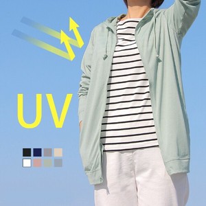 【SDギャザリング】［2025春夏新作］☆人気商品☆UV天竺　ロングジップパーカー（ロング丈）　長袖