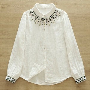 [SD Gathering] Button Shirt/Blouse Double Gauze Cotton