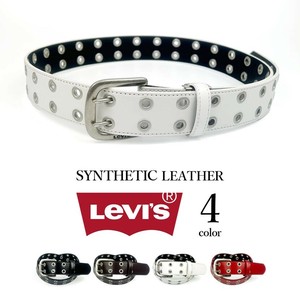 全3色 Levis リーバイス ダブルピンデザイン レザー ベルト Levi‘s 合成皮革  幅4.0cm(18516911)