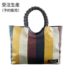 手提包 棕色 竖纹 手提包