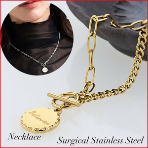 Stainless Steel Chain Necklace Stainless Steel Unisex Plate