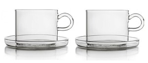 イッケンドルフ（ICHENDORF）93595161/62　PIUNMA　ティーカップ&ソーサー　270ml　ペア　箱入