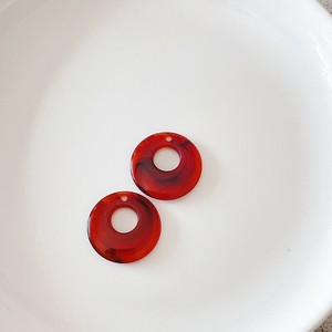 Handicraft Material Red Rings Marble 24mm