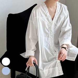 Button Shirt/Blouse Reversible V-Neck [S/S NEW]