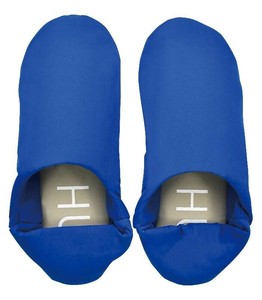HUG バブーシュスリッパ ポーチ付き BLUE A565BL