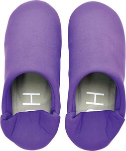 HUG バブーシュスリッパ ポーチ付き PURPLE A565PU